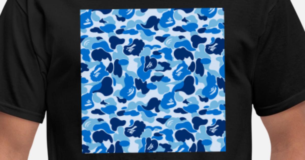 blue bape shirt
